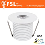 Punto Luce LED Spotlight da Incasso 3W Selettore CCT 56*57mm IP20