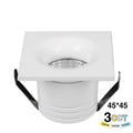 Punto luce LED Spotlight da Incasso 4W Selettore CCT 45*45*36mm IP20