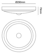 Plafoniera JUPITER Con Sensore Di Movimento PIR 18W CCT IP20