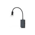 Applique a Parete Lampada Flessibile HELLO LED 3W 230V Nera Opaca Redo