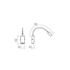 Applique a Parete Lampada Flessibile HELLO LED 3W 230V Nickel Redo
