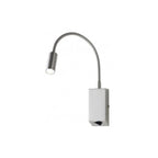 Applique a Parete Lampada Flessibile HELLO LED 3W 230V Nickel Redo
