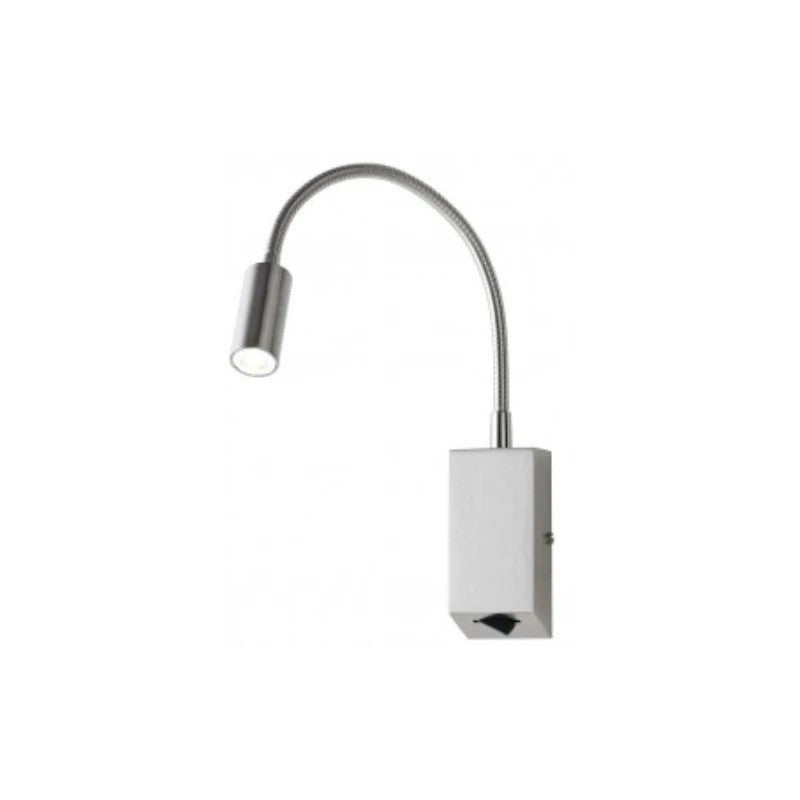 Applique a Parete Lampada Flessibile HELLO LED 3W 230V Nickel Redo