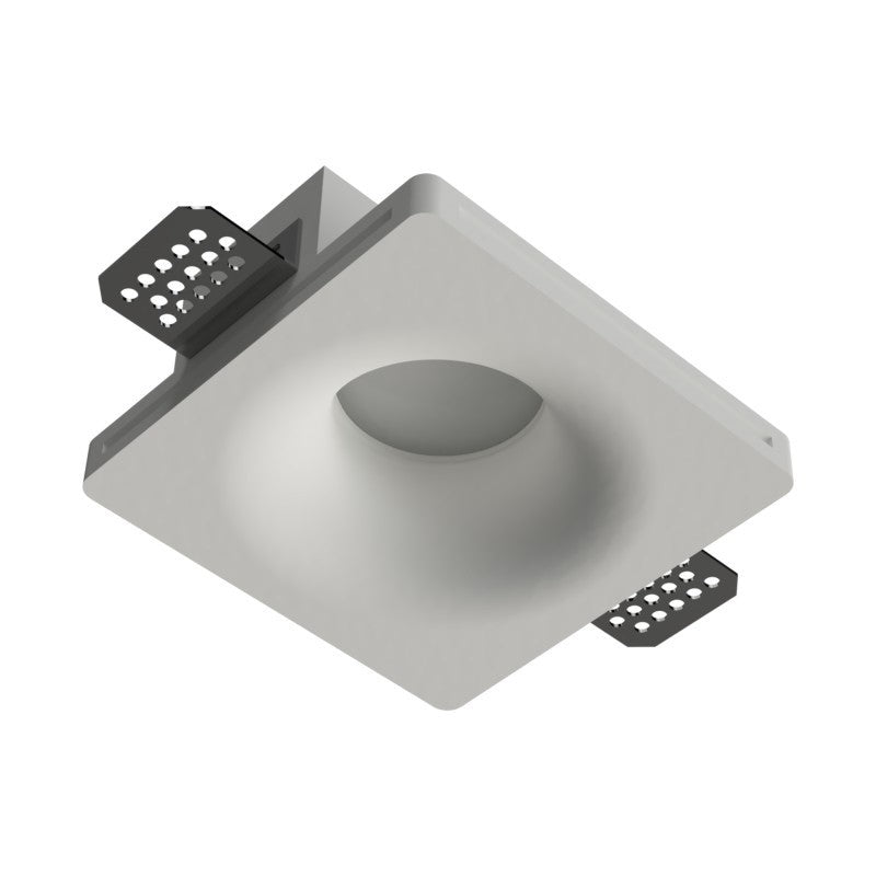 KIT 24 Portafaretti Gesso Ceramico Conico da Incasso + 24 Lampadine GU10