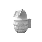 Applique in Gesso a Forma di Gufo per Lampadina GU10