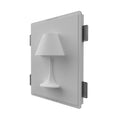 Applique in Gesso a Forma di Lume per Lampadine Attacco G9