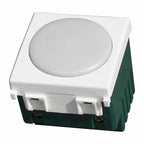 Ettroit Lampada Segnapasso LED 2 Moduli 220V 6000K Con Interruttore CLICK ON/OFF Compatibile Vimar Arke