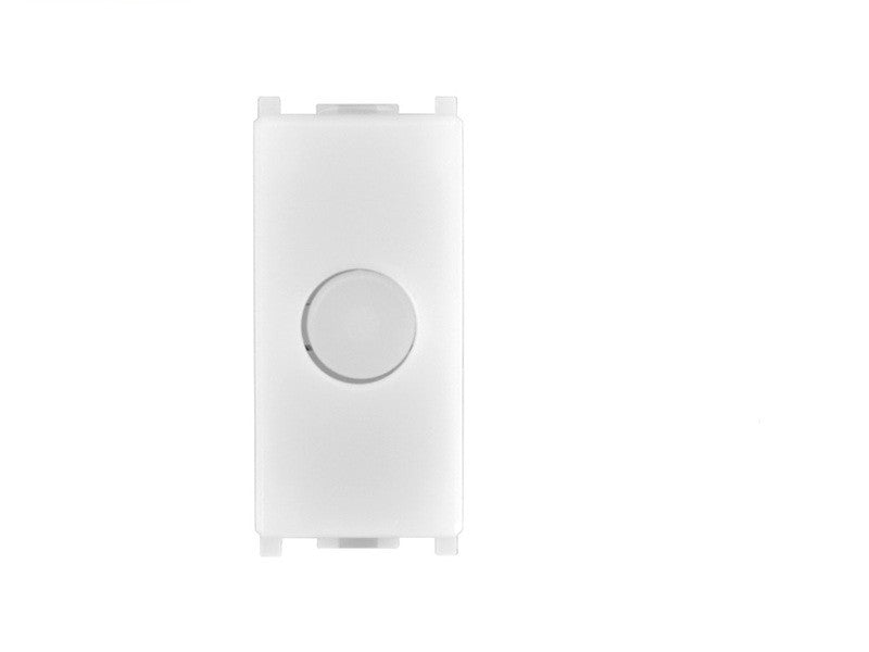 Ettroit Lampada Segnapasso LED 1 Modulo Nera 220V 6000K Con Interruttore CLICK ON/OFF Compatibile Vimar Arke