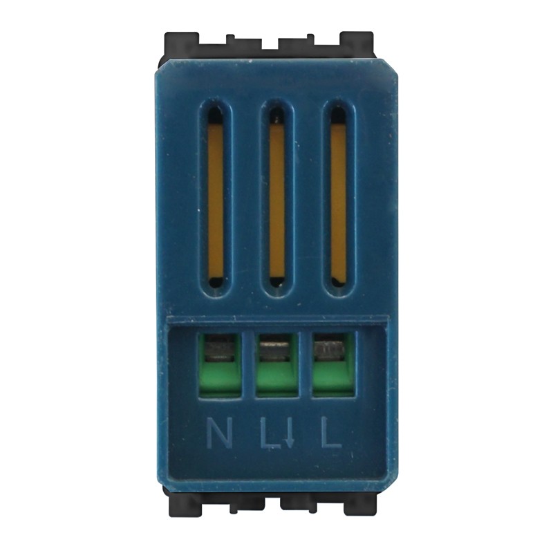 Ettroit Sensore di Movimento 1 Modulo Nero Con Regolazione TEMPO/LUX Compatibile con Vimar Arke