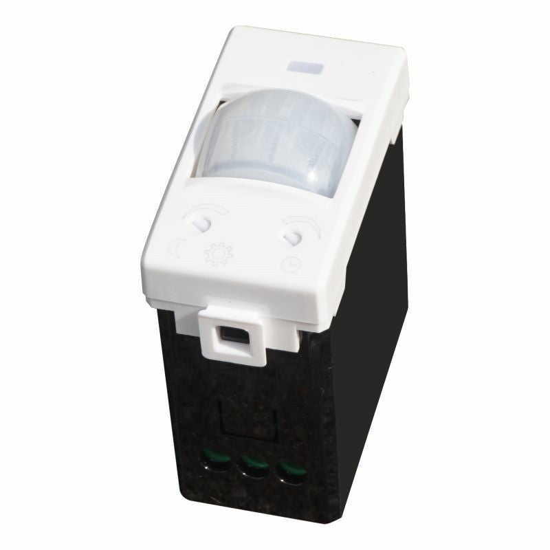 Sensore di Movimento 1 Modulo Con Regolazione TEMPO/LUX Compatibile con Bticino Matix