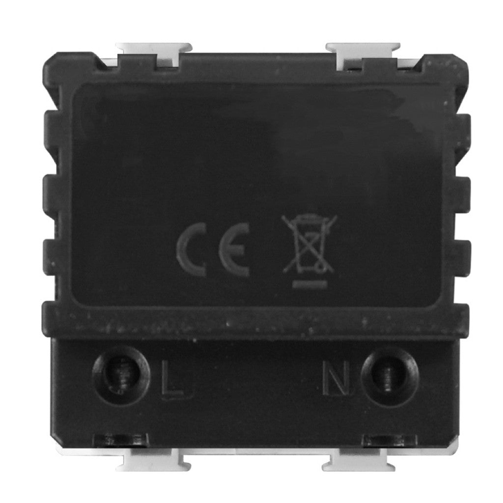 Lampada Segnapasso LED 2 Moduli 220V 4000K Con Interruttore CLICK ON/OFF Compatibile Bticino Matix