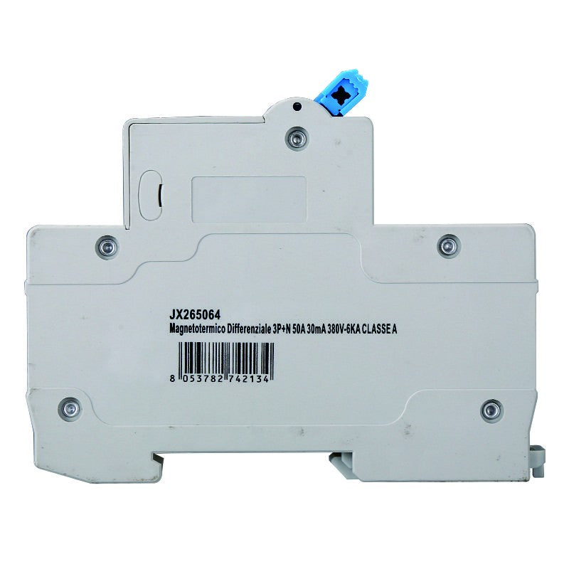 Ettroit Magnetotermico Differenziale 3P+N 50A 30mA 380V-6KA CLASSE A JX265064