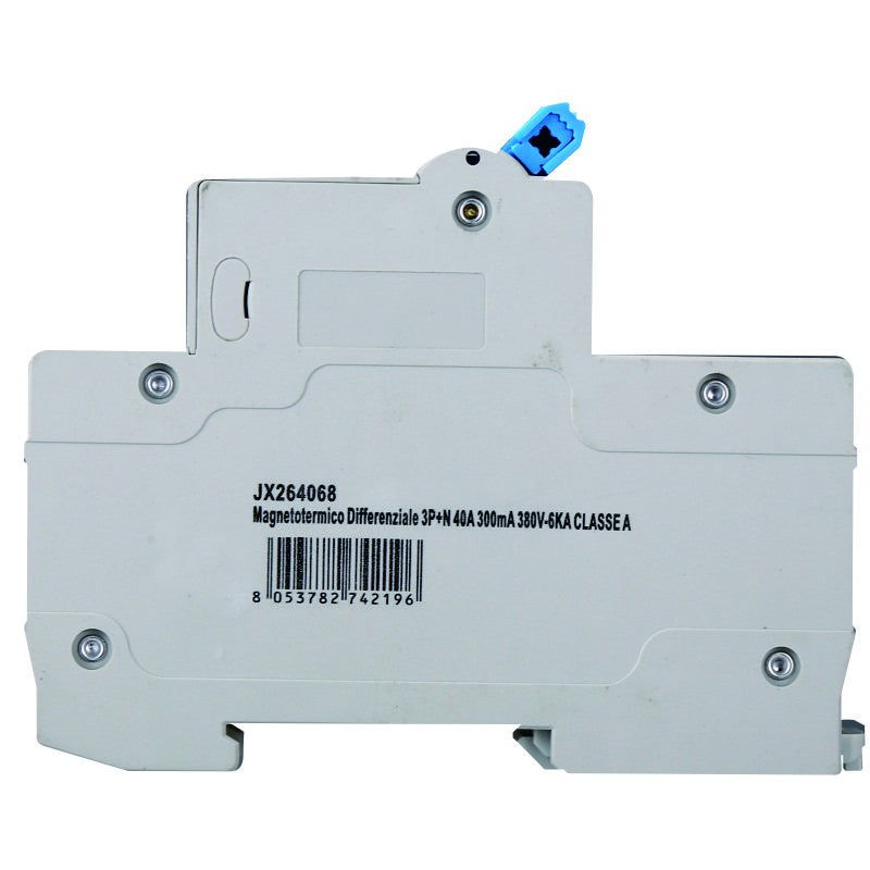 Ettroit Magnetotermico Differenziale 3P+N 40A 300mA 380V-6KA CLASSE A JX264068