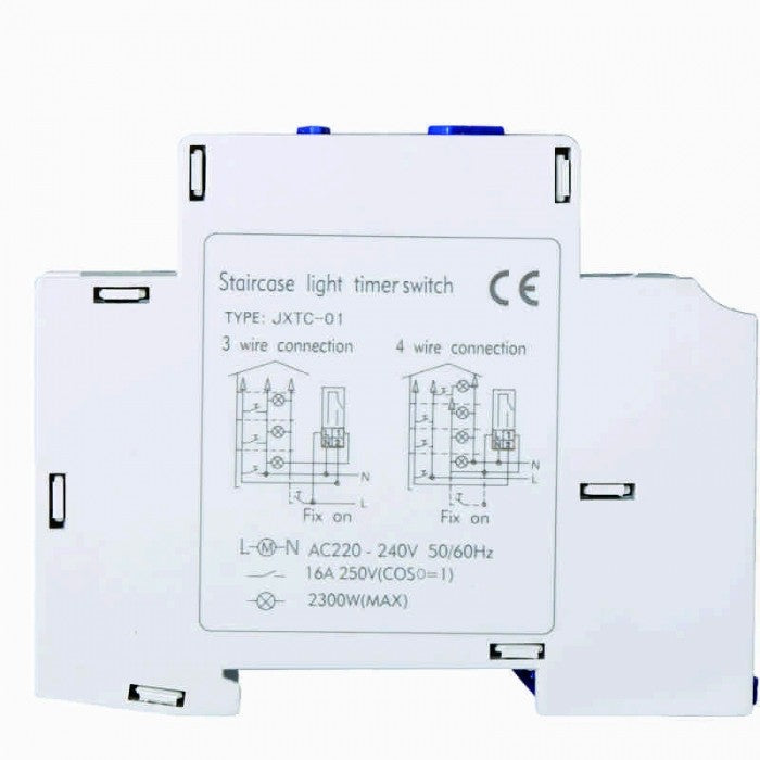 Interruttore Temporizzatore Luci Scale Elettronico 1M Barra DIN 16A