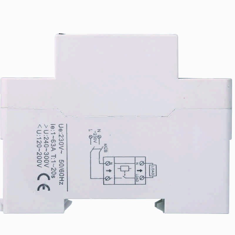 Relè Automatico di Protezione Sovratensione Sovracorrente Con Ripristino Automatico AC230V 63A 2M DIN