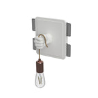 Applique in Gesso a Forma di Mano per Lampadina E27 a Parete