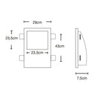 Applique in Gesso SANNITA per 3 Lampadine GU10 a Parete