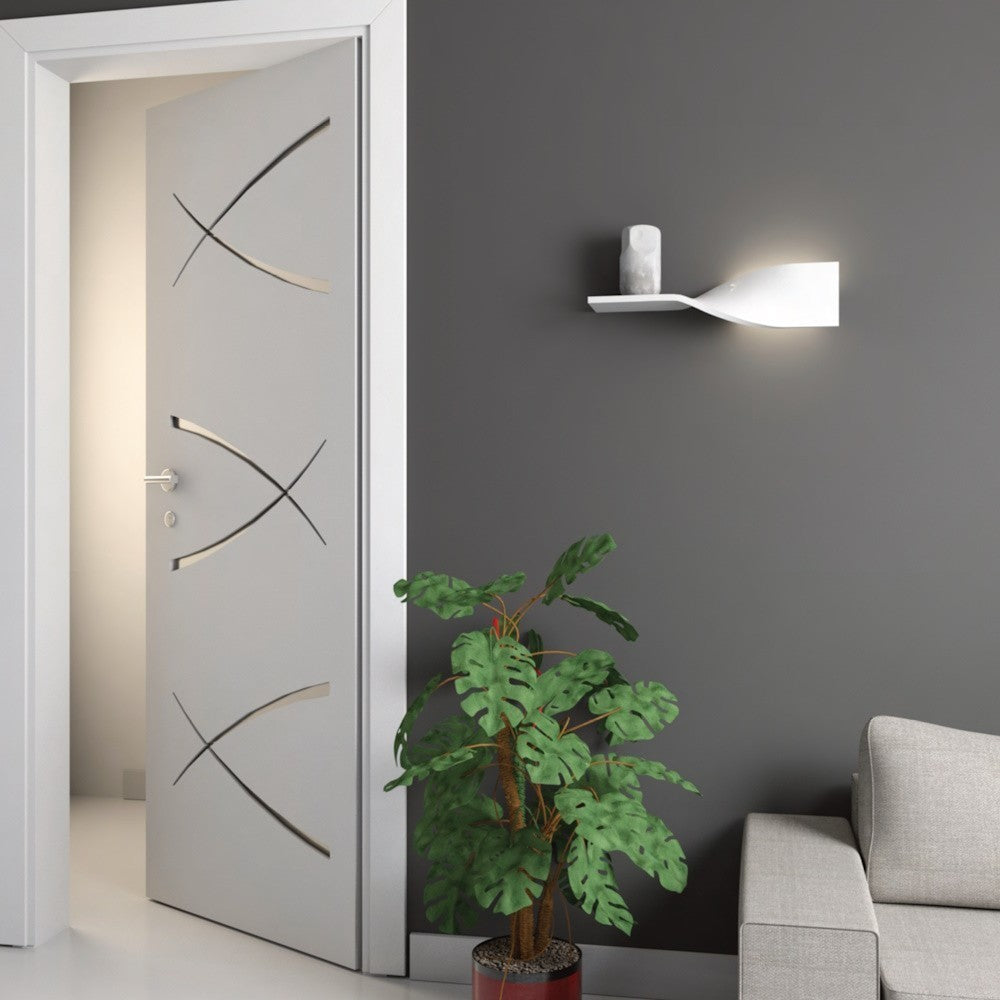 Applique in Gesso NISIDA Con Mensola Per Lampadina R7S