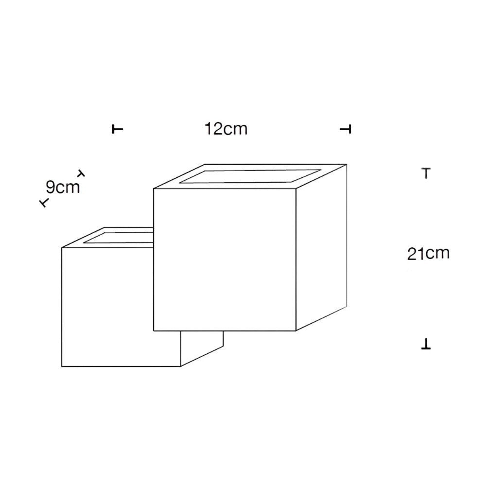 Applique in Gesso AMBO Biemissione Per Lampadine G9