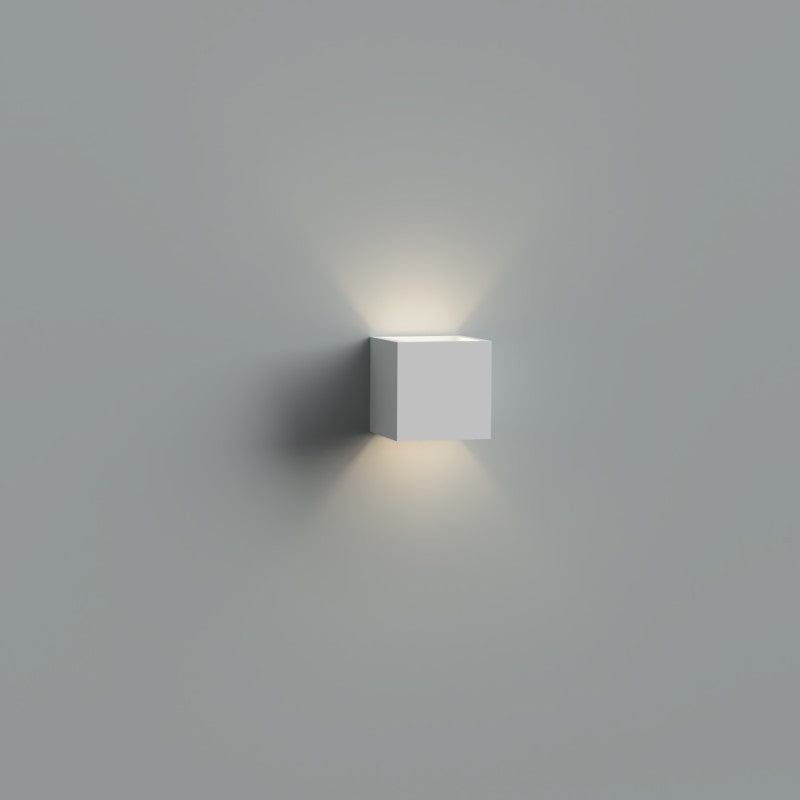 Applique in Gesso Cubotto DANTE Doppio Fascio Lampadina G9