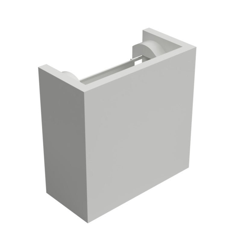 Applique in Gesso Cubotto DANTE Doppio Fascio Lampadina G9