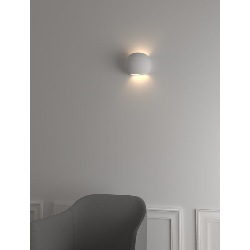 Applique in Gesso BALL Per Lampadina G9