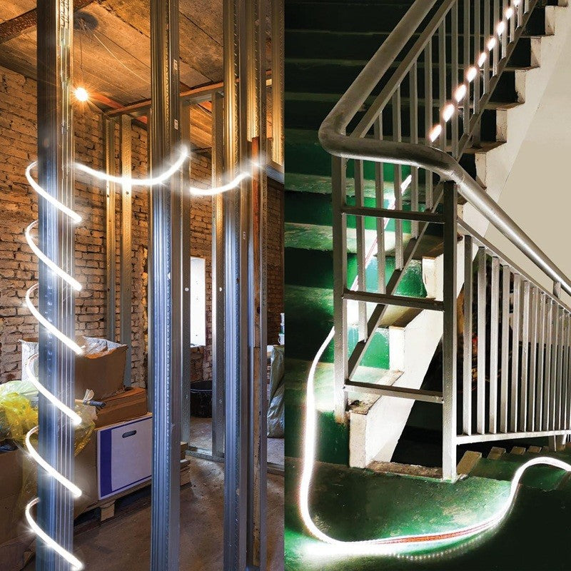STAK RibbON Striscia LED Flex 50 Metri Luce Naturale 4000K  IP65 per Uso Professionale in Cantiere