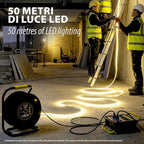 STAK RibbON Striscia LED Flex 50 Metri Luce Naturale 4000K  IP65 per Uso Professionale in Cantiere