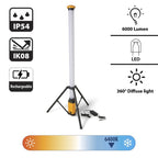 STAK Excalibur Luce LED Ricaricabile 54W 6500K 6000 Lumen 360° su Treppiede