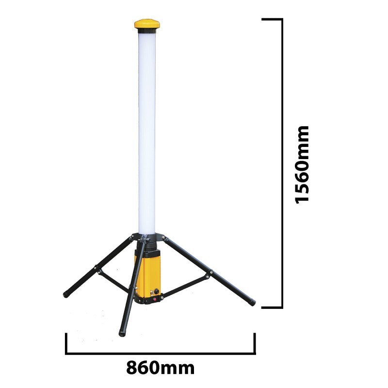 STAK Excalibur Luce LED Ricaricabile 54W 6500K 6000 Lumen 360° su Treppiede