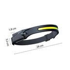 Torcia Frontale BOWIE LED Ricaricabile 2 in 1 con Sensore di Movimento