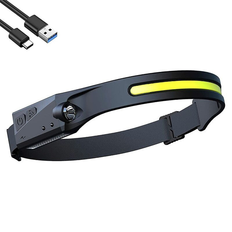 Torcia Frontale BOWIE LED Ricaricabile 2 in 1 con Sensore di Movimento
