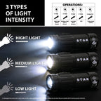 STAK Torcia LED MIGHTY MIKE 15W Ricaricabile 1500LM IPX4 Soli 8 cm
