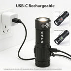 STAK Torcia LED MIGHTY MIKE 15W Ricaricabile 1500LM IPX4 Soli 8 cm