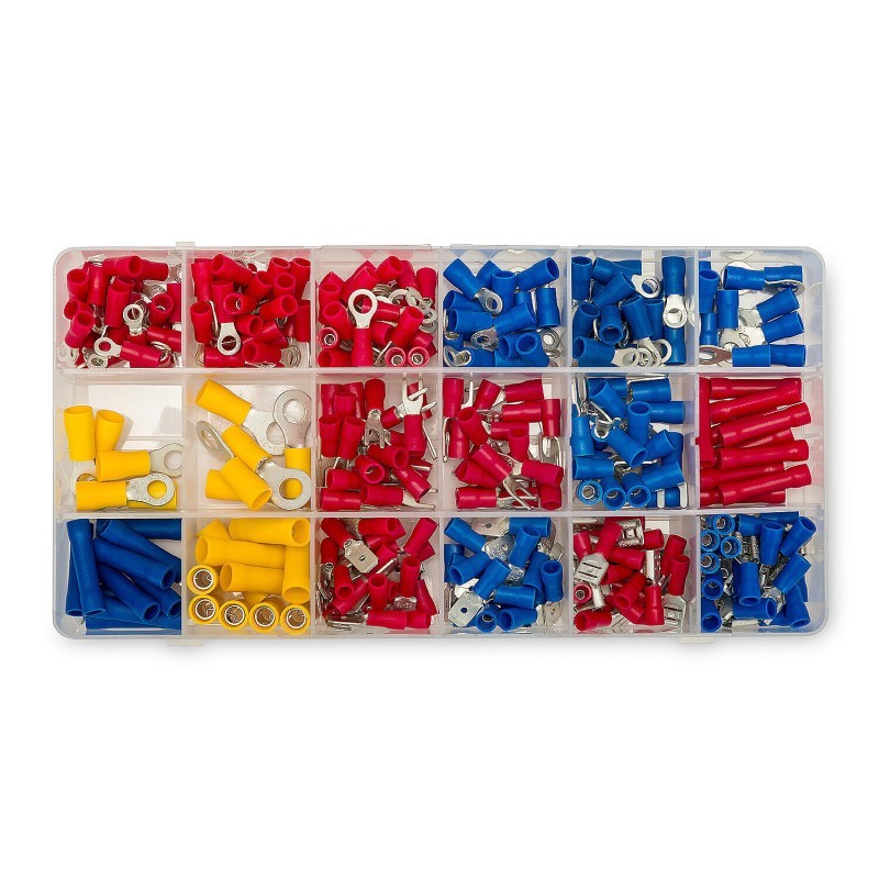 Kit di 300 Capicorda 0.5-6.0mm² Terminali Misure e Colori Assortiti
