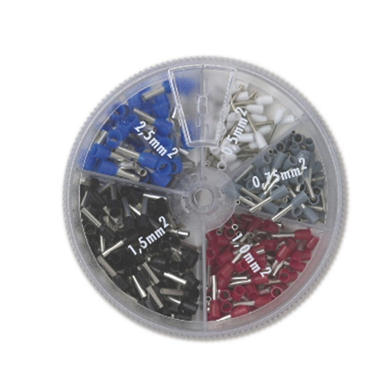 Kit di 400 Terminali a Crimpare Boccola Isolata 5 Colori e Misure Assortiti