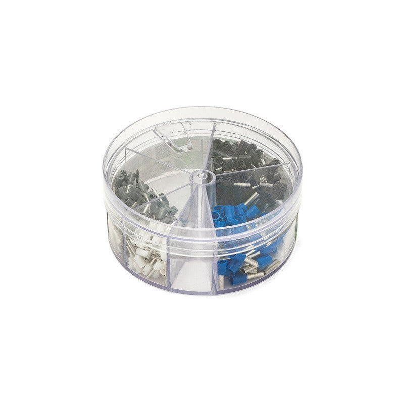 Kit di 400 Terminali a Crimpare Boccola Isolata 5 Colori e Misure Assortiti