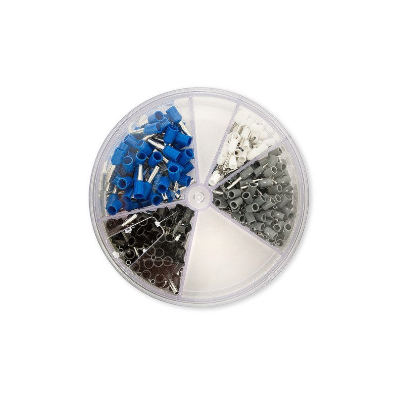 Kit di 400 Terminali a Crimpare Boccola Isolata 5 Colori e Misure Assortiti