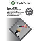Kit di 100 Guaine Termorestrigenti 6 Misure Assortite Nero