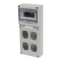 Quadro elettrico vuoto 8+2 moduli, 4 prese, IP65 - ROSI RS23810