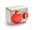 Presa interbloccata con fondo 16A 4P 380V IP44 - ROSI 14.3314R6