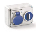 Presa interbloccata con fondo 16A 3P 220V IP44 - ROSI 14.3214B6