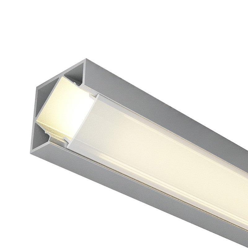 Profilo in Alluminio 2 Metri Angolare per Striscia Led Anodizzato