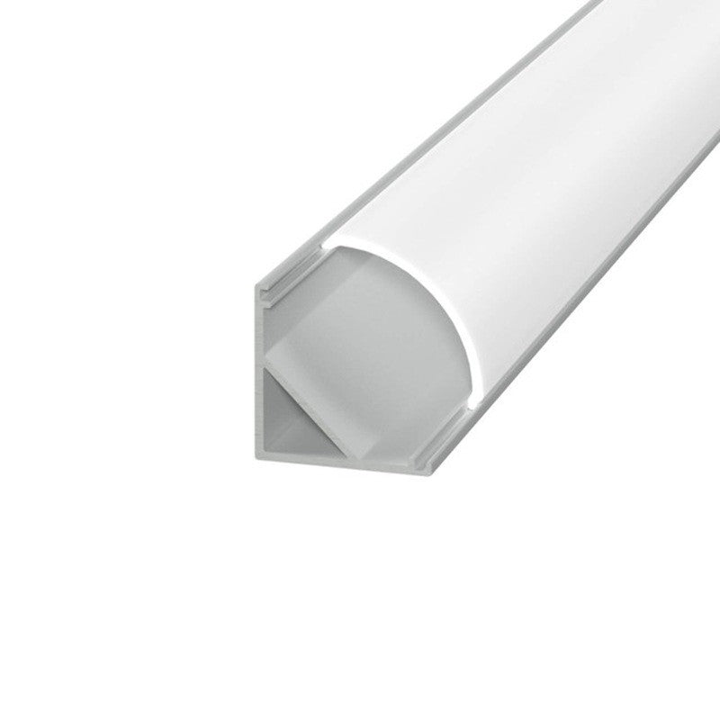 Kit 20 Barre Profilo in Alluminio 2 Metri Angolare per Striscia Led Kit Completo