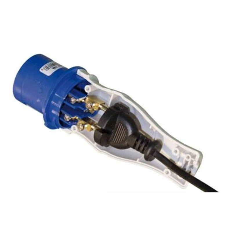 Adattatore Ind. Plug Shell Rosi 1820 per Spina Schuko Pressofusa Versione Senza Terra IP44 2 poli