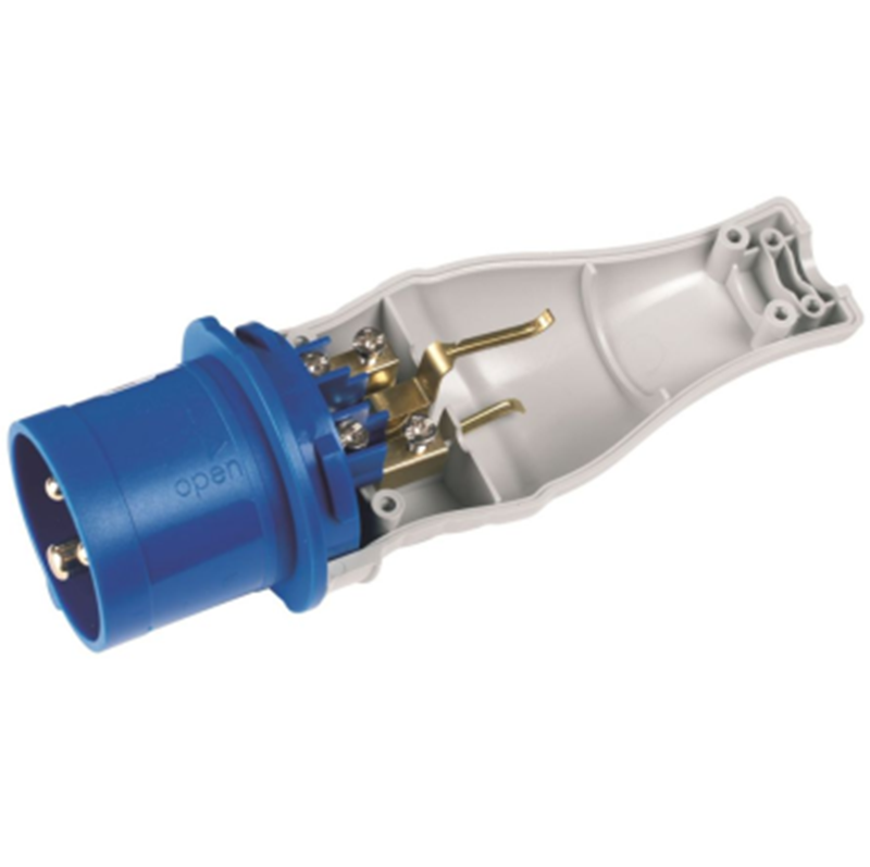 Adattatore Plug Shell da Spina Schuko 16A a Spina Industriale 230V 2P+T IP44 Rosi 1821