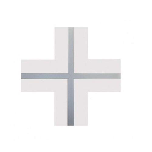 Raccordo a X Per Taglio Luce in Cartongesso Cover Opale