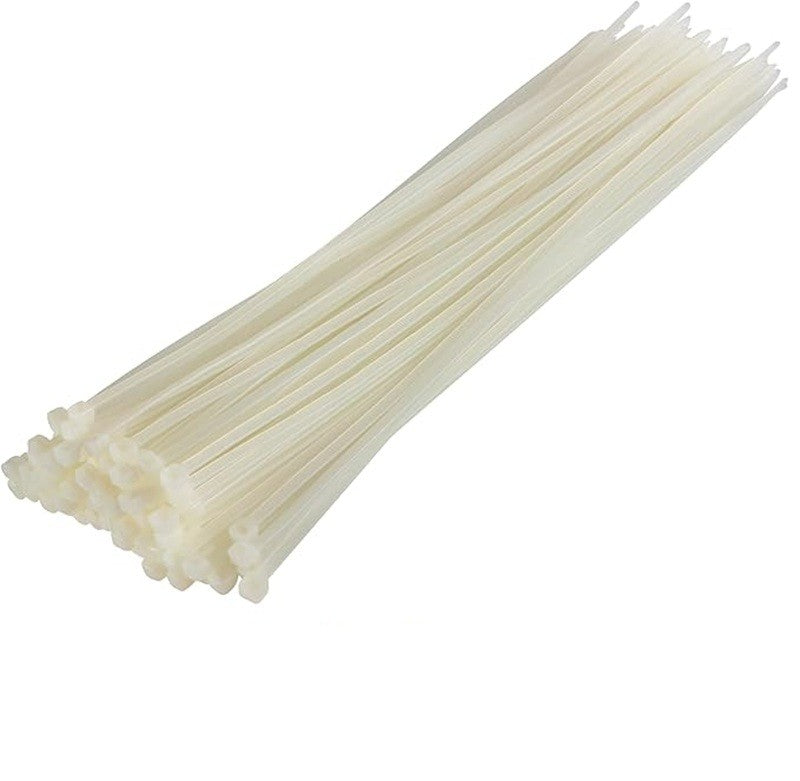 Fascette Elettricista Stringicavo Bianche in Nylon 2,5x150mm 50pz