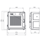 Quadro ASC da Cantiere 14KW 4 Prese 16A 3P IP67 230V Con Magnetotermico, Differenziale, Pulsante di Emergenza - Rosi 1003101