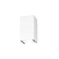 Applique Moderno Top Light SPA PLUS GX53 LED IP54 Alluminio Vetro Biemissione